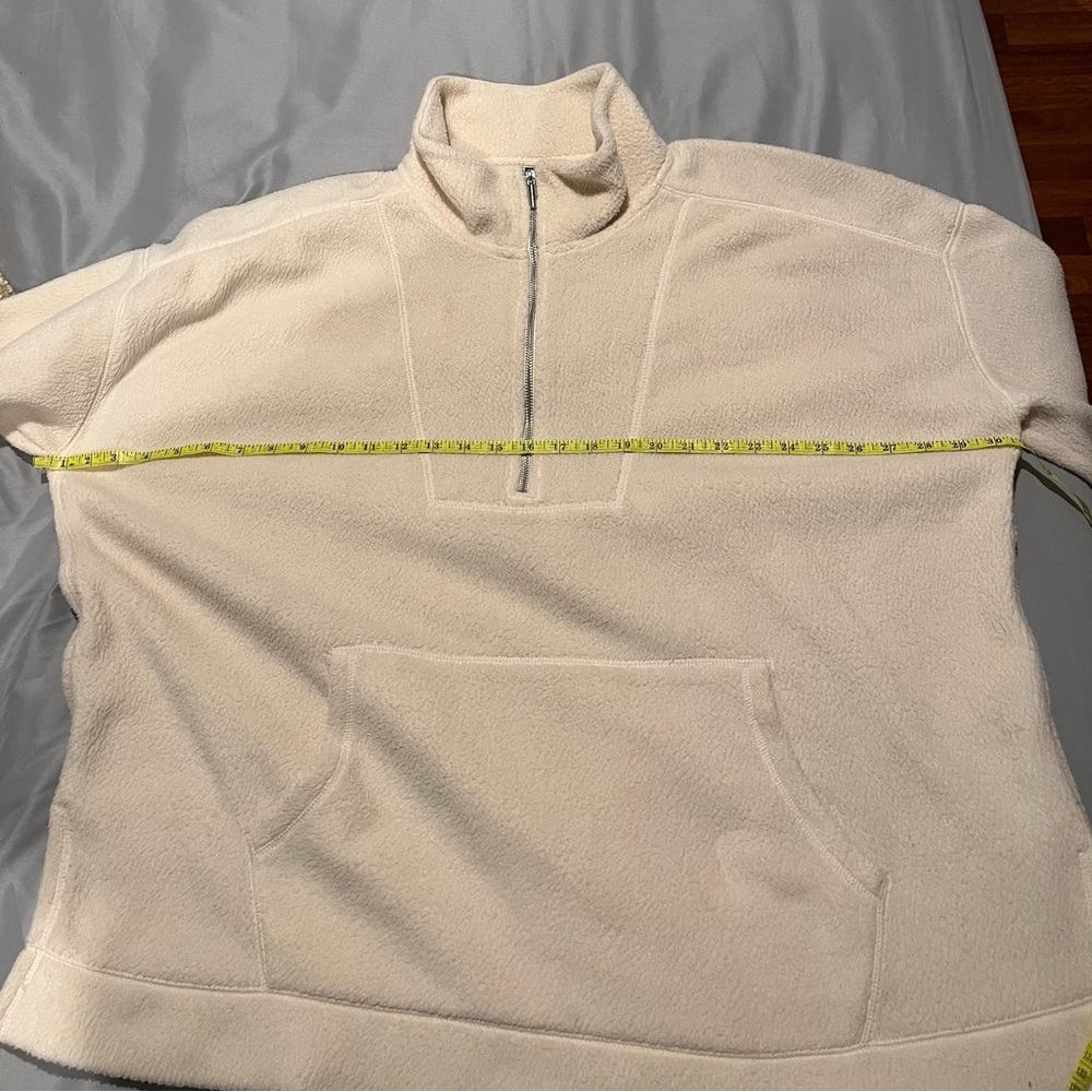 Old Navy Cream Fleece Quarter-Zip​ - Picture 5 of 9
